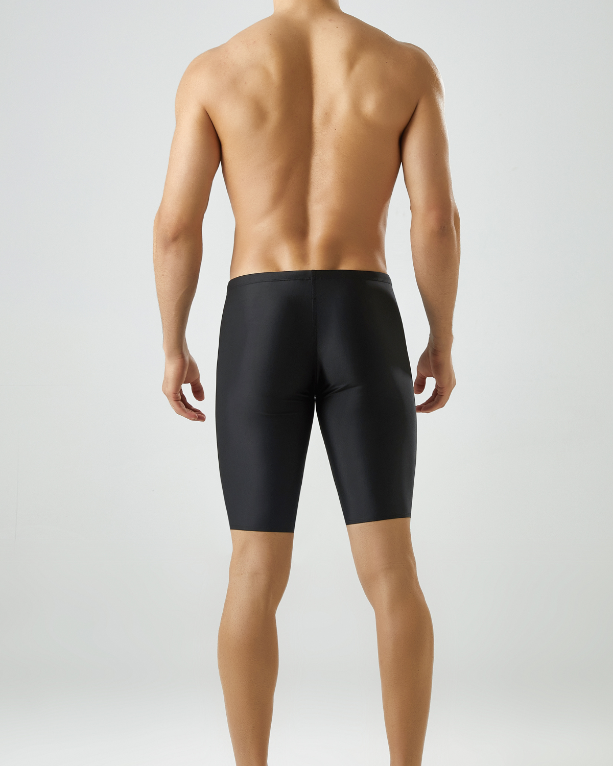 Men's Black With Black Logo Swimming Jammer