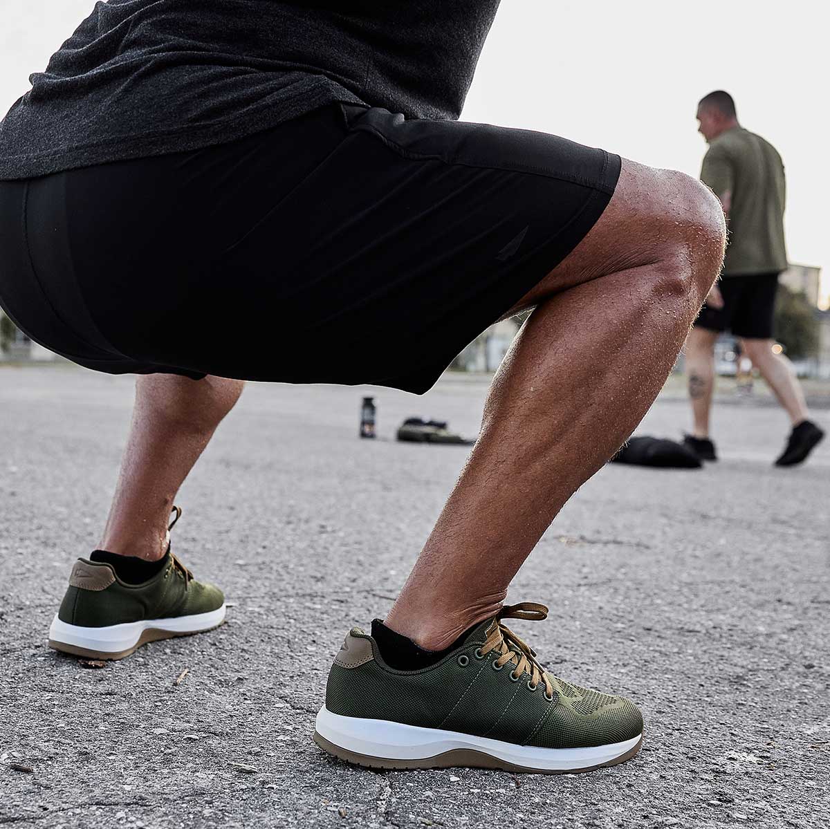 Ballistic Trainers - Green + White + Gum