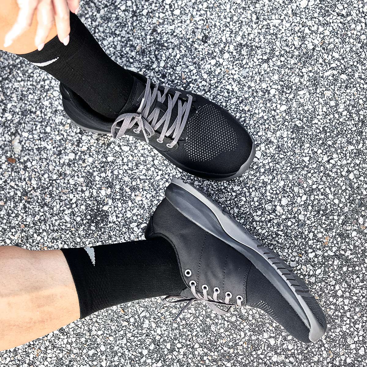 Ballistic Trainers - Black + Black + Charcoal